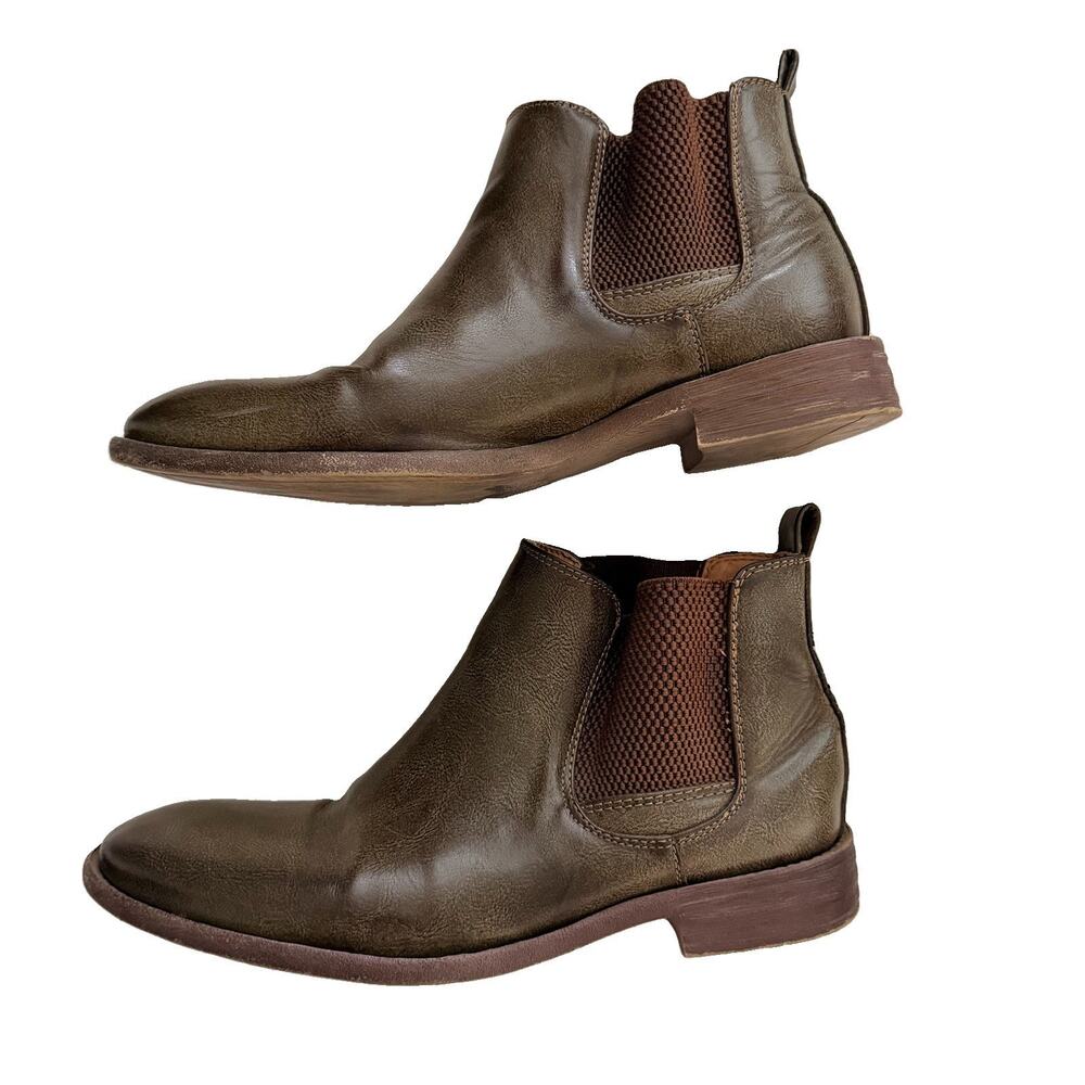 RW Robert Wayne Oklahoma Mens Chelsea Boots Brown Size 7.5 D RW100390M